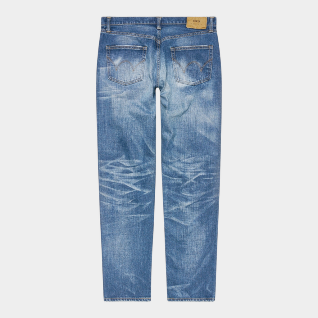 Edwin Jeans Regular Tapered - Blue mid dark used