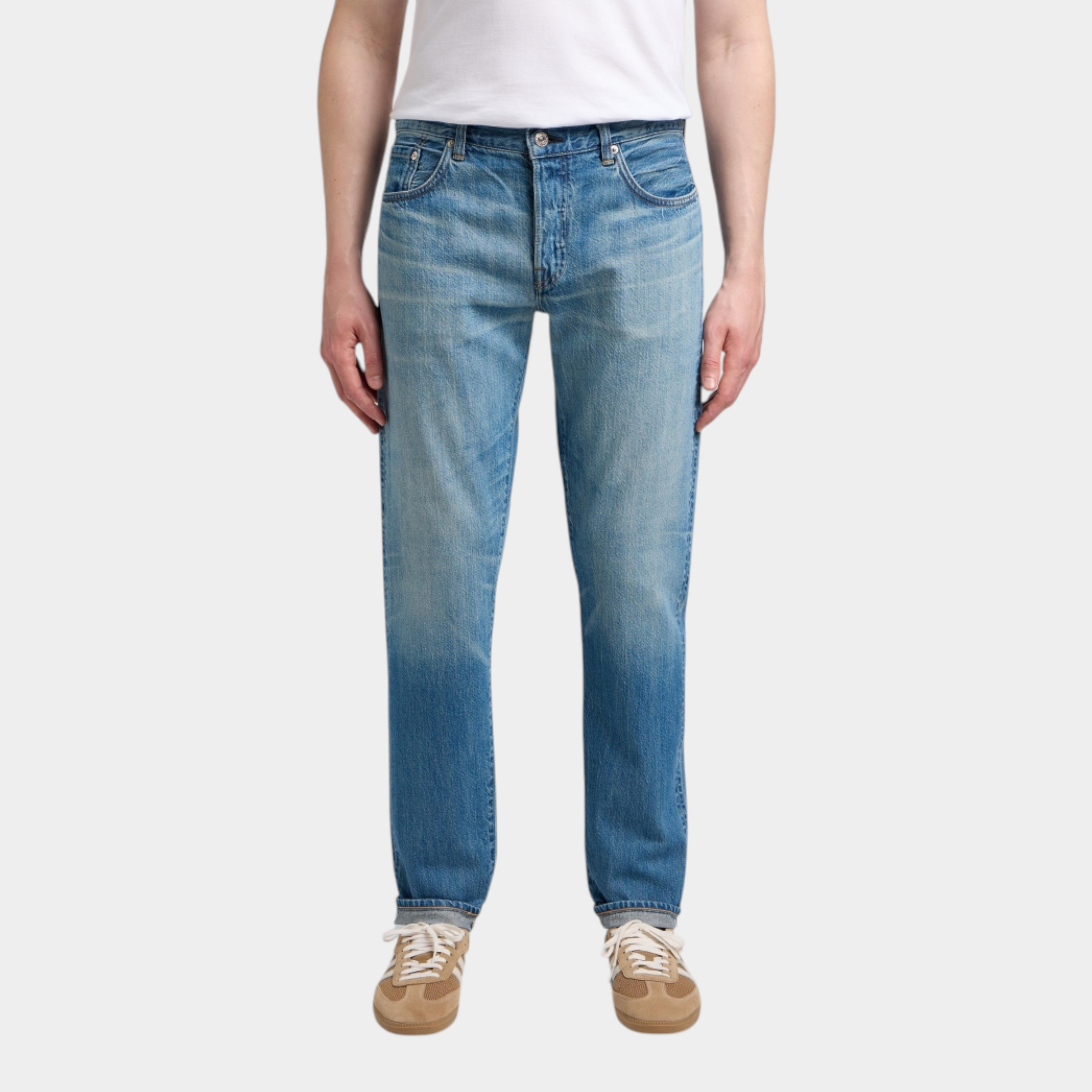 Edwin Jeans Regular Tapered leggero - Blue Light used