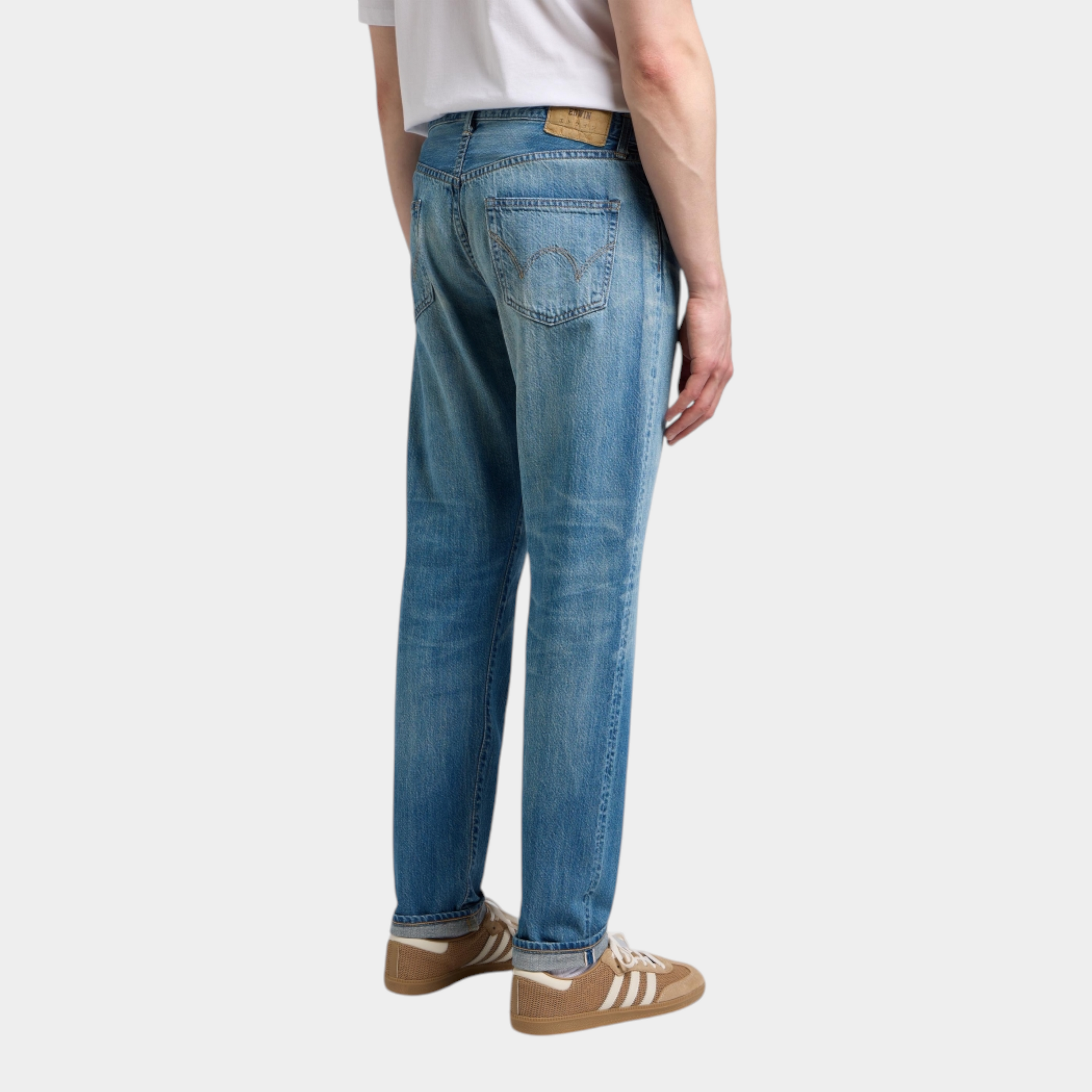 Edwin Jeans Regular Tapered leggero - Blue Light used