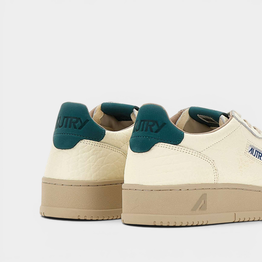 Autry Sneakers Medalist in pelle ensign - Bianco e Verde