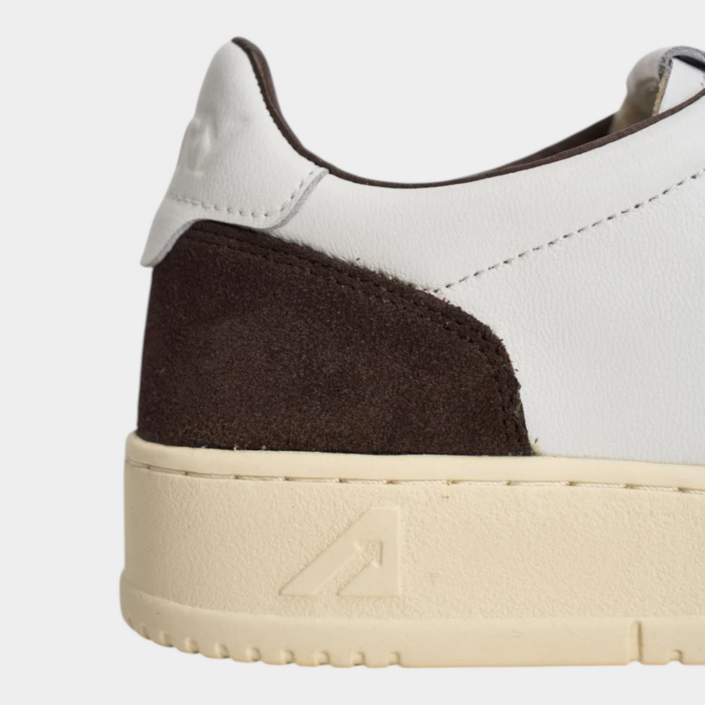 Autry Sneakers Medalist in pelle e suede - Bianco/Marrone scuro