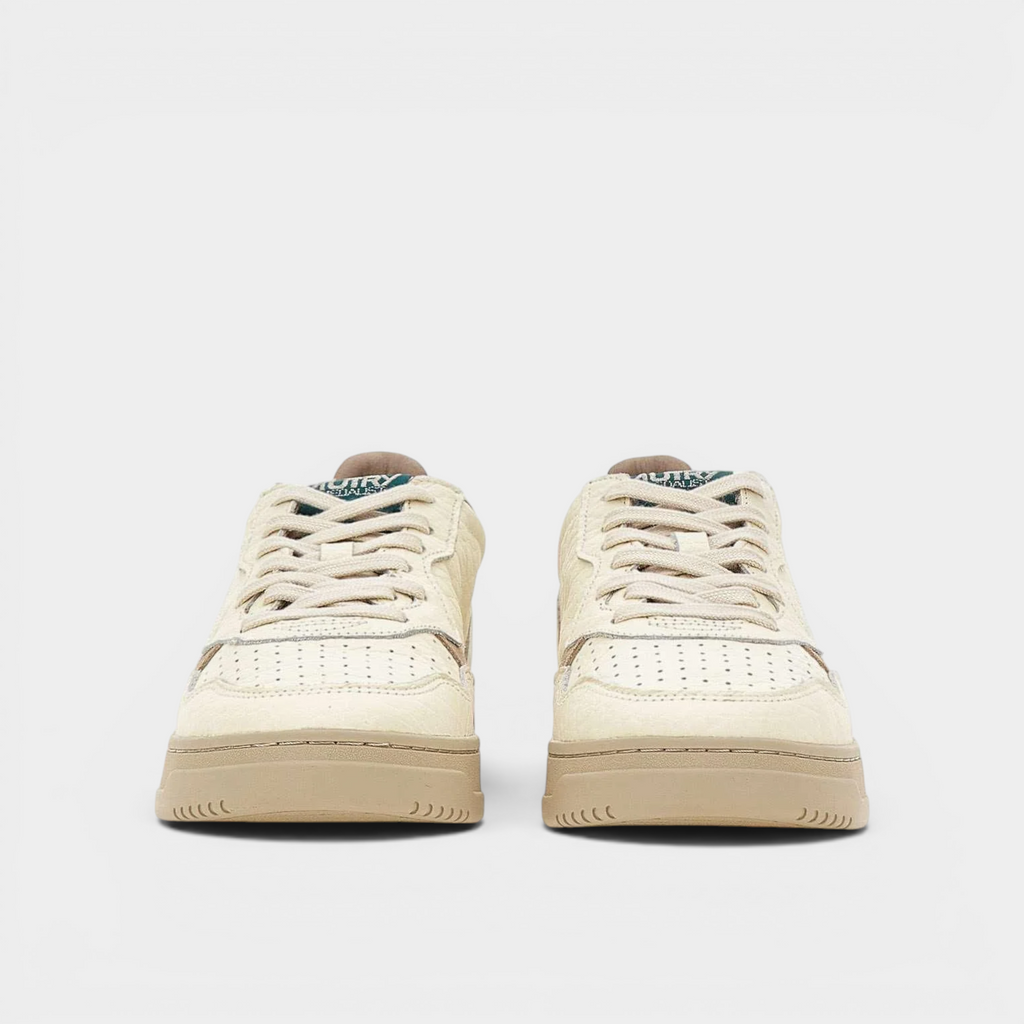 Autry Sneakers Medalist in pelle ensign - Bianco e Verde