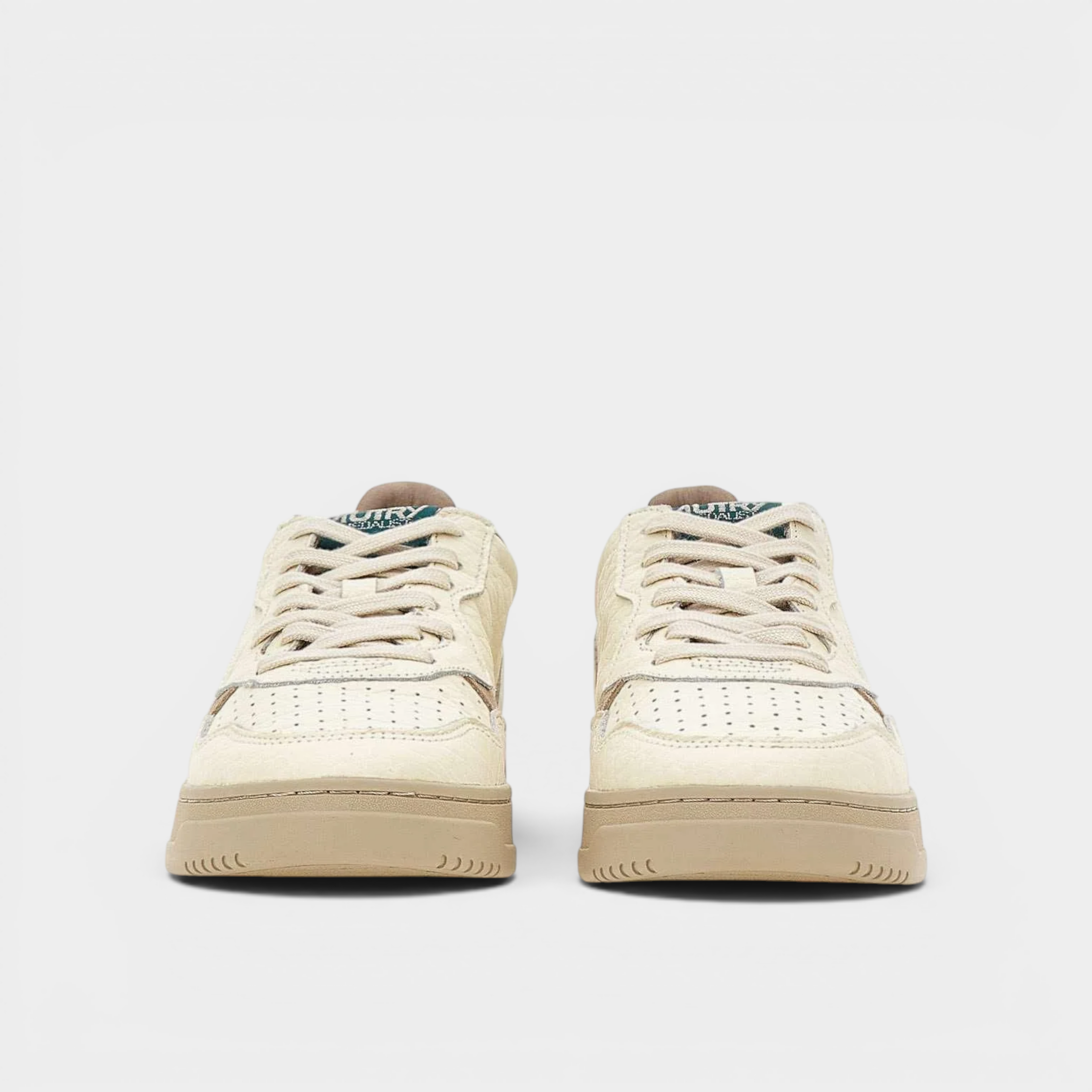 Autry Sneakers Medalist in pelle ensign - Bianco e Verde
