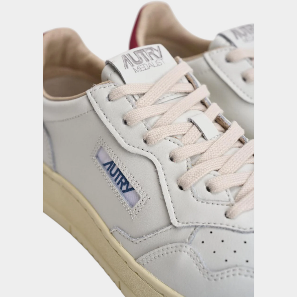 Autry Sneakers Medalist A in pelle - Bianco e Rosso