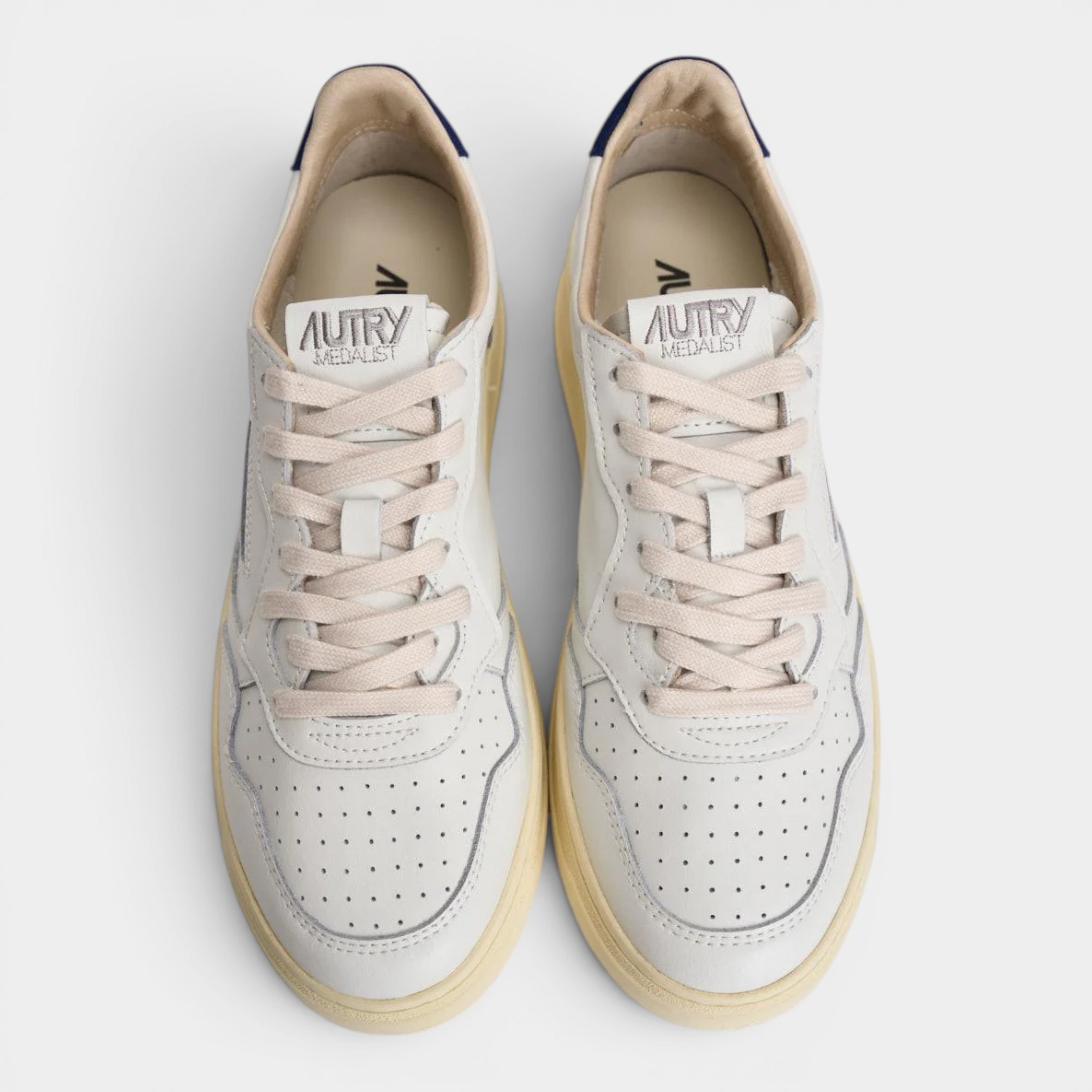 Autry Sneakers Medalist A in pelle - Bianco e Blu