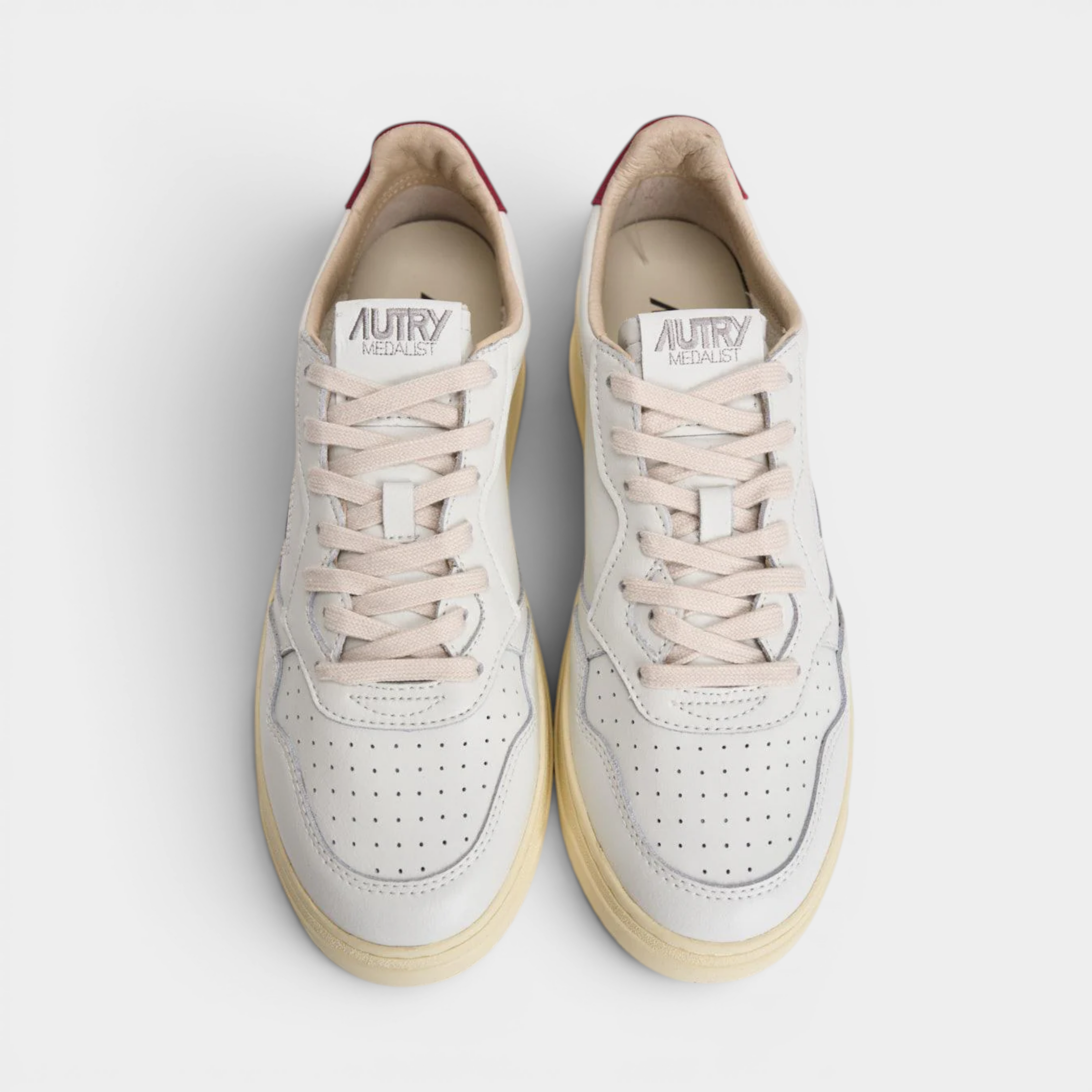 Autry Sneakers Medalist A in pelle - Bianco e Rosso