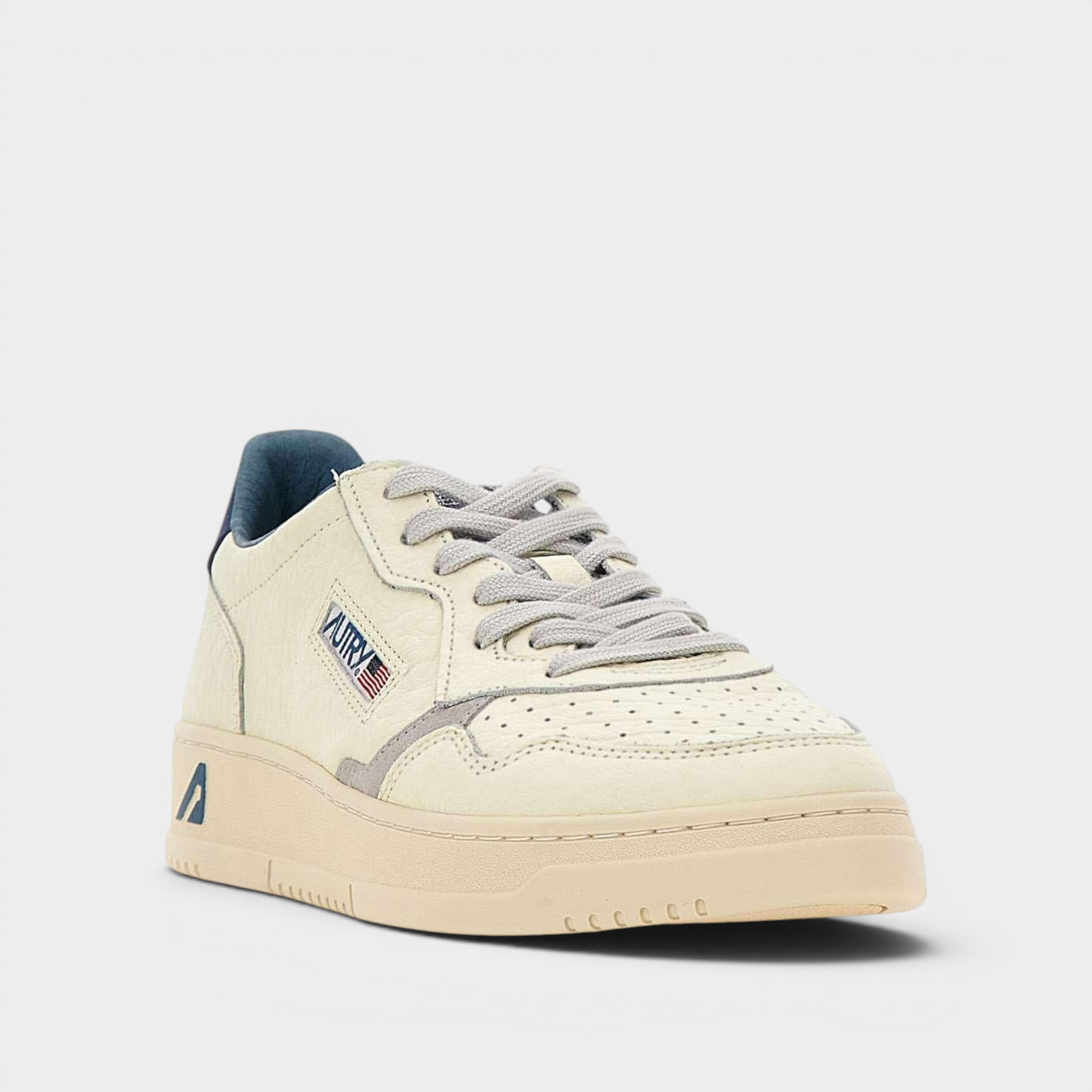 Autry Sneakers Medalist in pelle ensign - Bianco e Blu