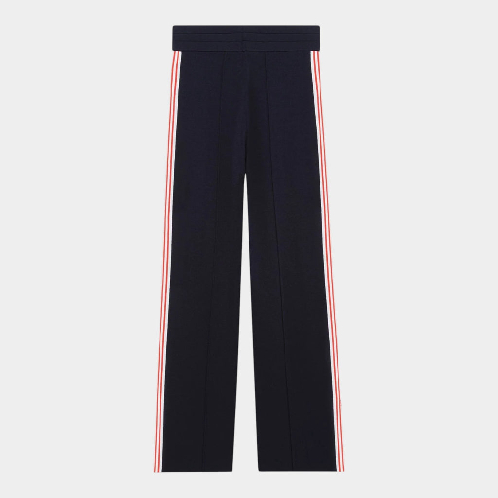 Autry Jogger in maglia di viscosa - Blu righe rosse