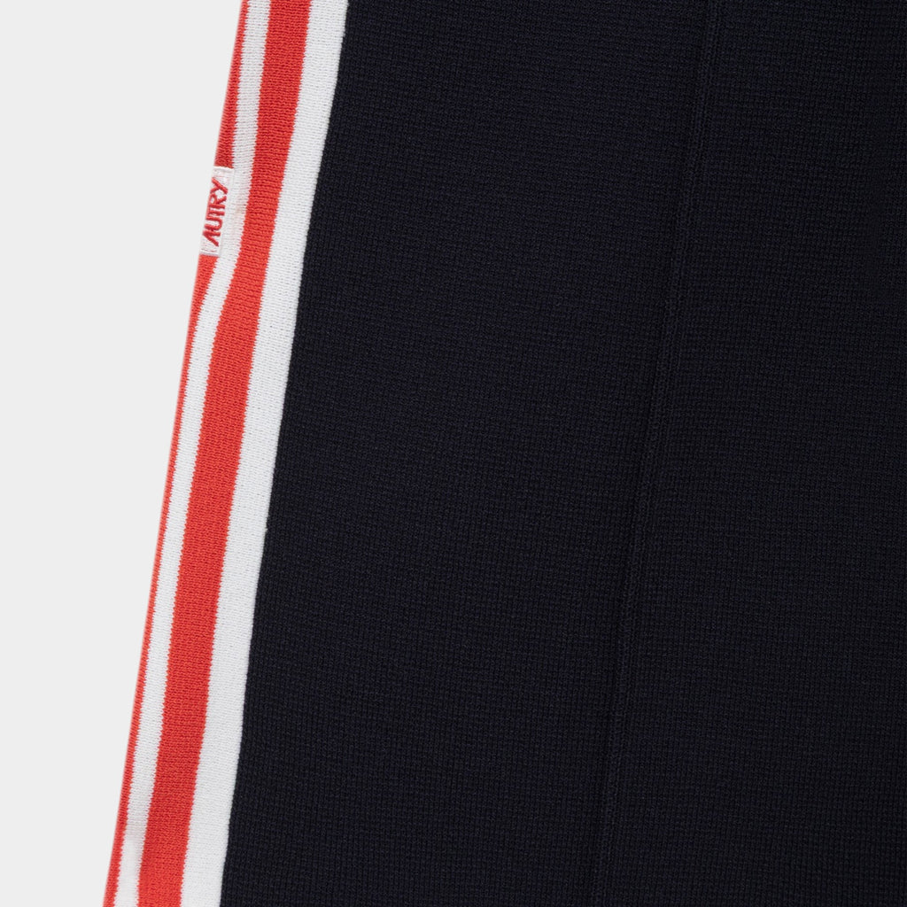 Autry Jogger in maglia di viscosa - Blu righe rosse