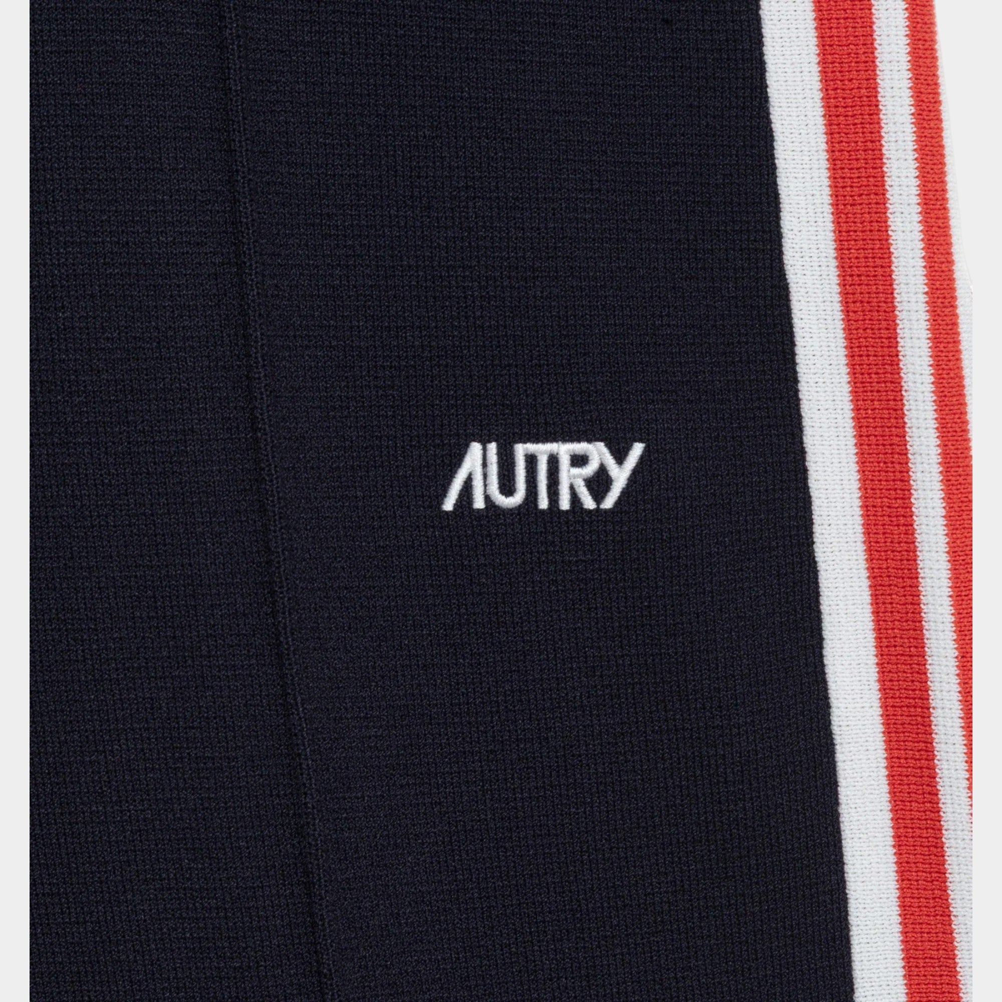 Autry Jogger in maglia di viscosa - Blu righe rosse