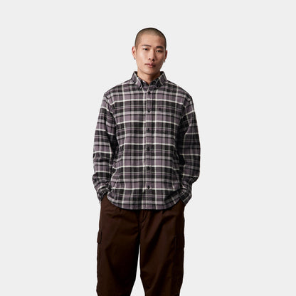 Carhartt Wip Camicia Fendrick Check - Nero