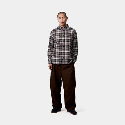 Carhartt Wip Camicia Fendrick Check - Nero