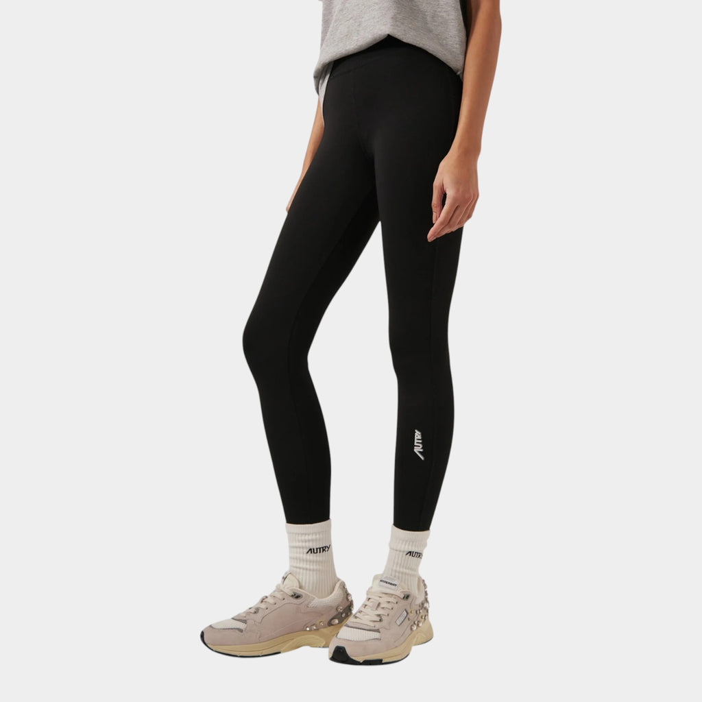 Autry Leggings con logo - Nero