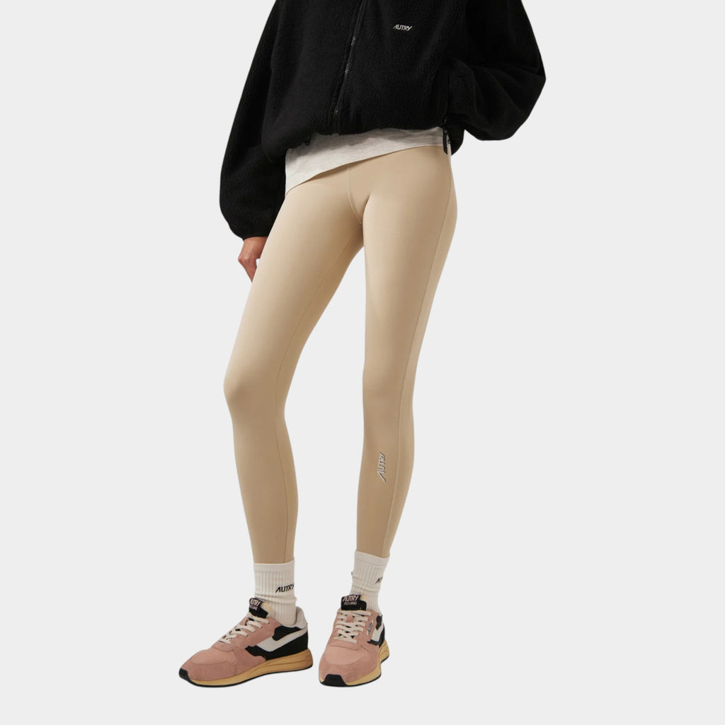 Autry Leggings con logo - Sabbia