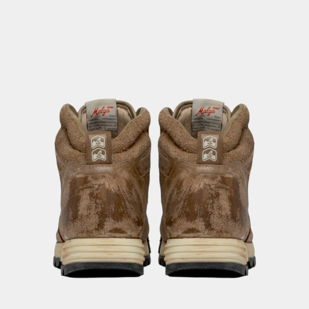 Autry Malga in pelle e suede - Beige scuro