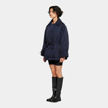 OOF WEAR Oof Wear Giacca Doppiopetto in Nylon - Blu - Hubert Humangoods