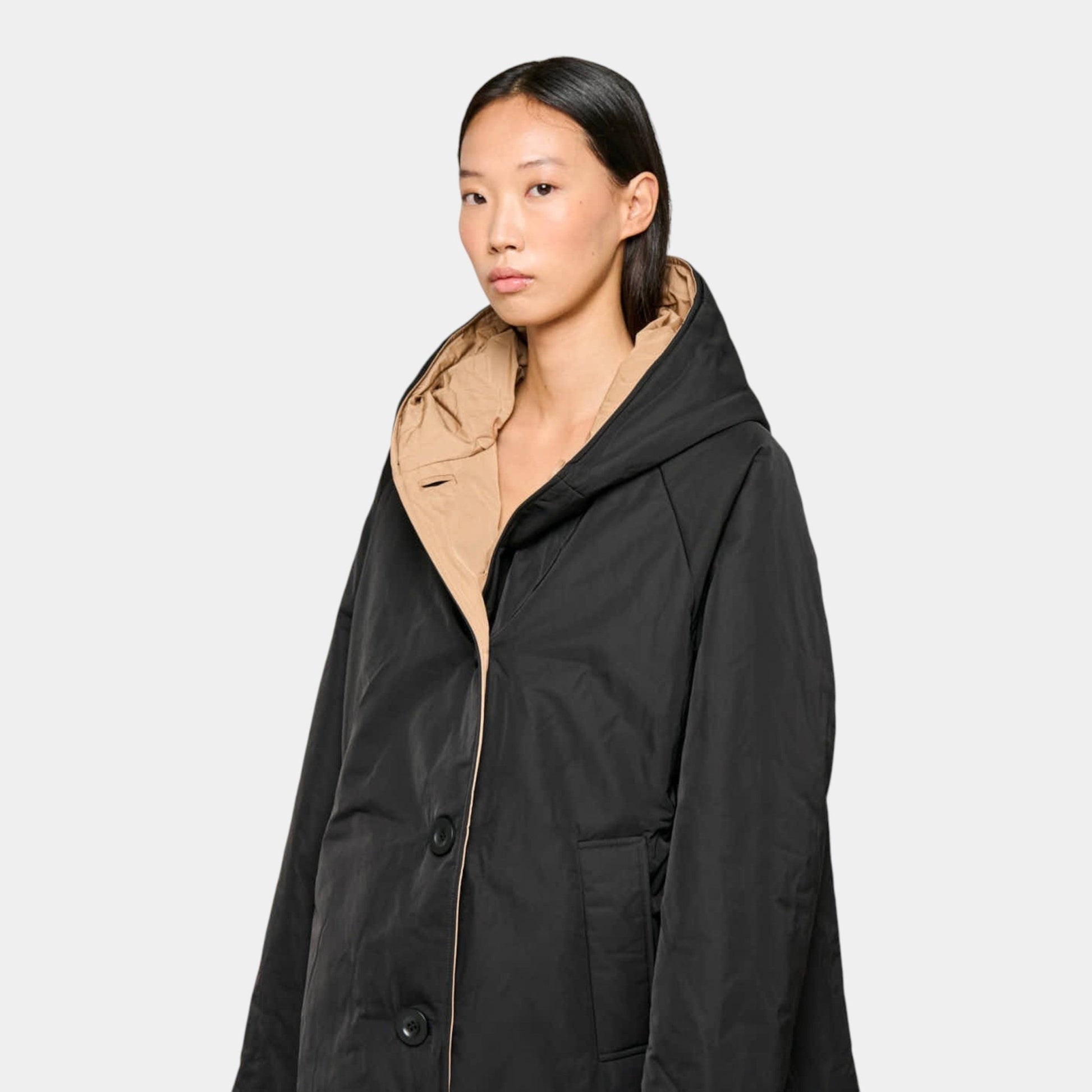 OOF WEAR Oof Wear Giacca lunga reversibili - Nero/Cammello - Hubert Humangoods