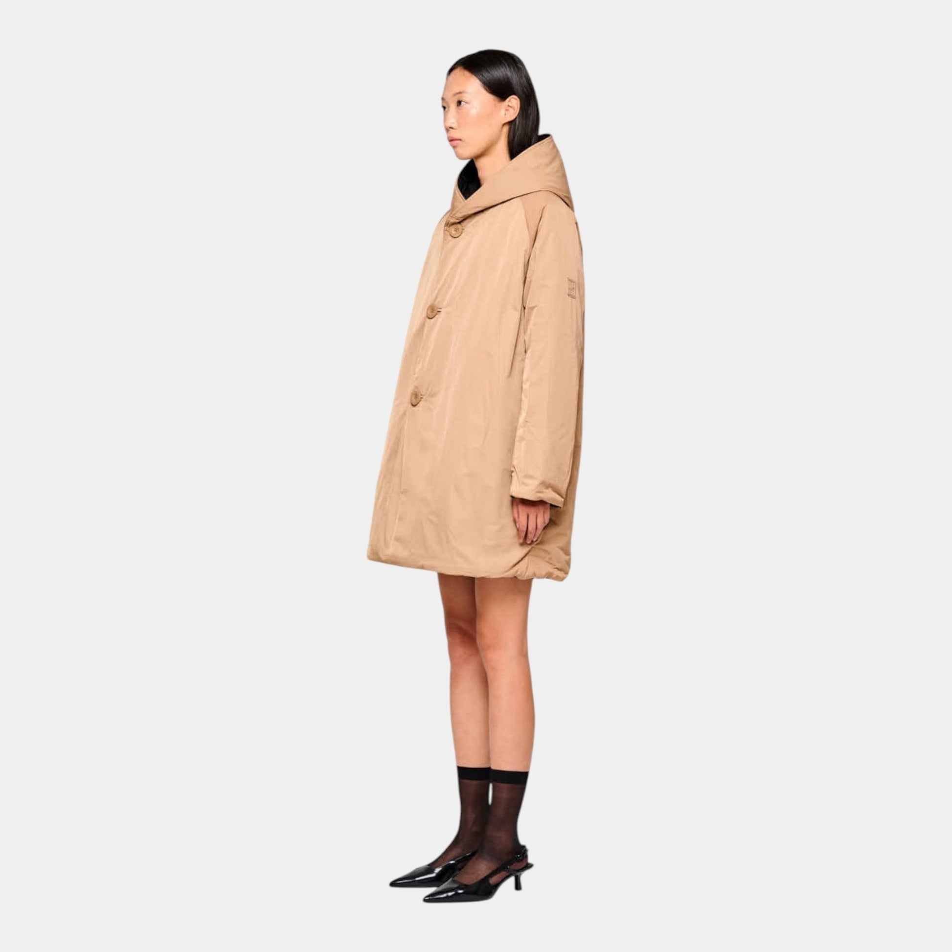 OOF WEAR Oof Wear Giacca lunga reversibili - Nero/Cammello - Hubert Humangoods