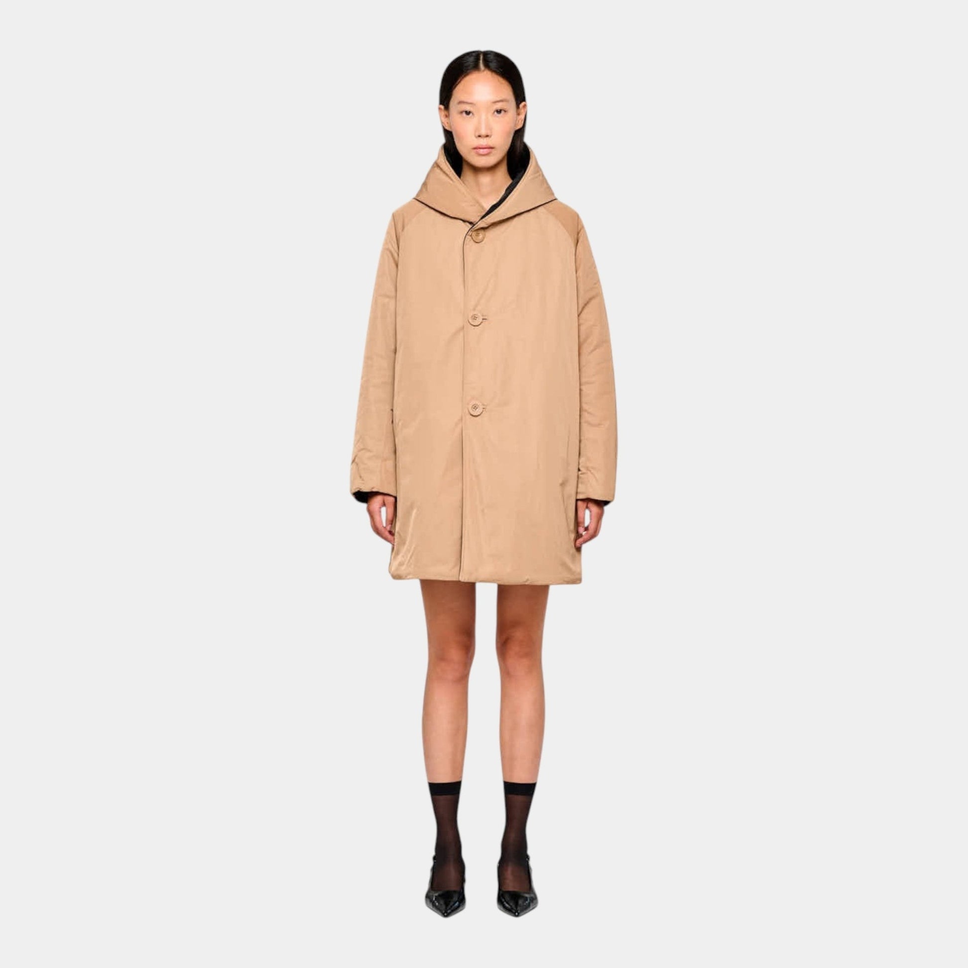 OOF WEAR Oof Wear Giacca lunga reversibili - Nero/Cammello - Hubert Humangoods