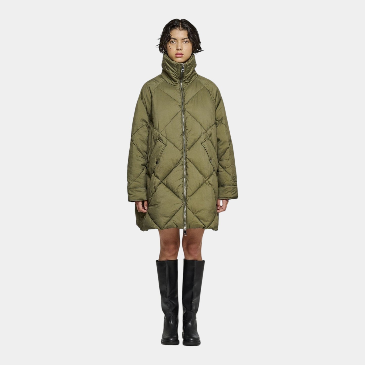 OOF WEAR Oof Wear Giacca lunga trapuntata - Verde - Hubert Humangoods