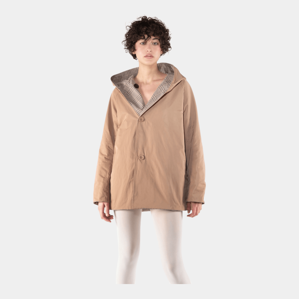 OOF WEAR Oof Wear Giacca reversibile 9411 - Check/Cammello - Hubert Humangoods