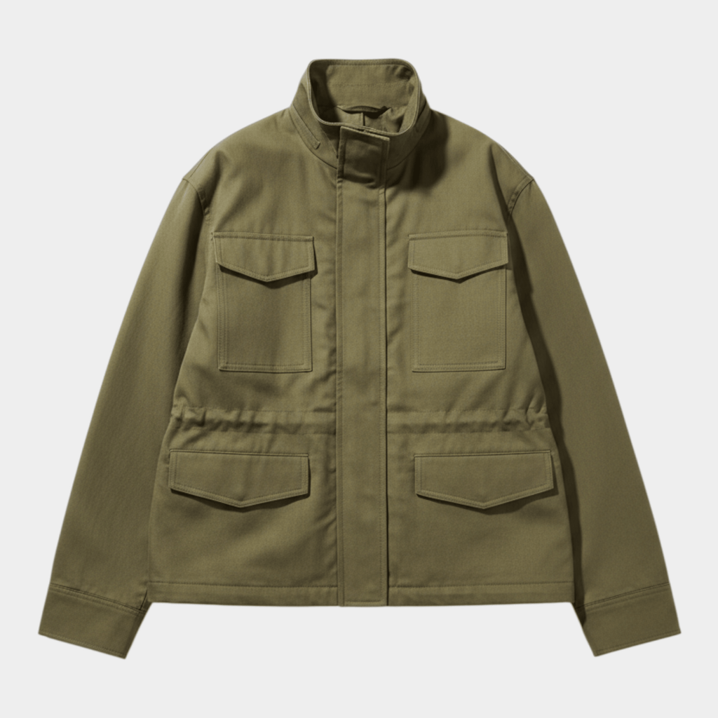 OOF WEAR Oof Wear Hackney Field Jacket in cotone - Oliva - Hubert Humangoods