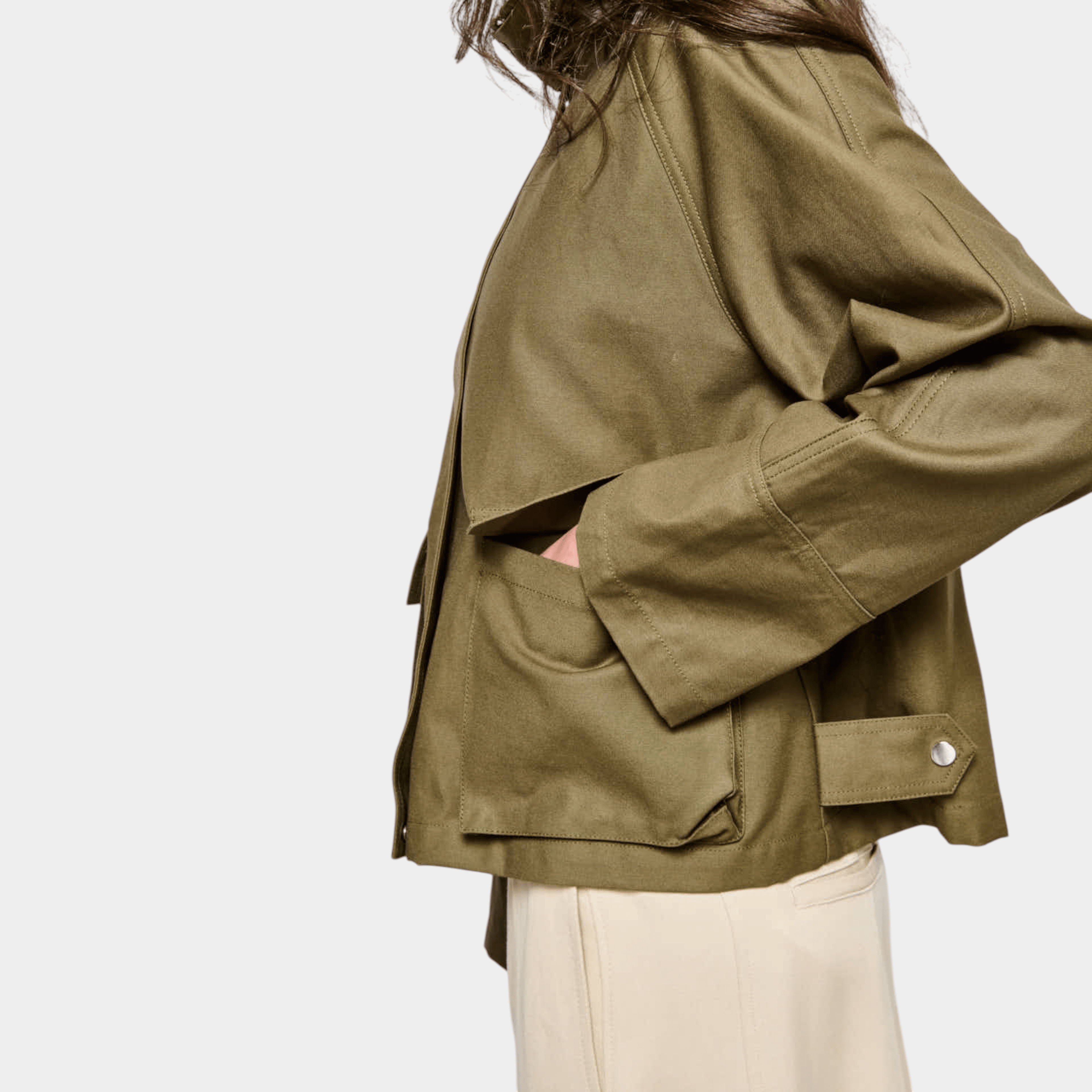 OOF WEAR Oof Wear Hackney Field Jacket in cotone - Oliva - Hubert Humangoods