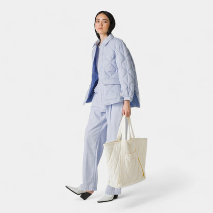 OOF WEAR Oof Wear Overshirt trapuntata in nylon - Azzurro - Hubert Humangoods