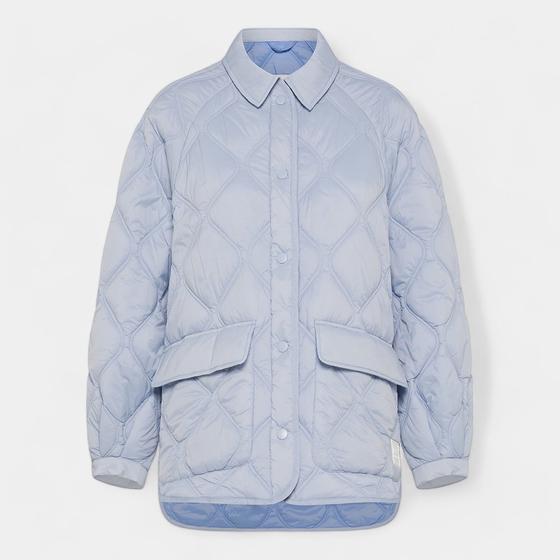 OOF WEAR Oof Wear Overshirt trapuntata in nylon - Azzurro - Hubert Humangoods