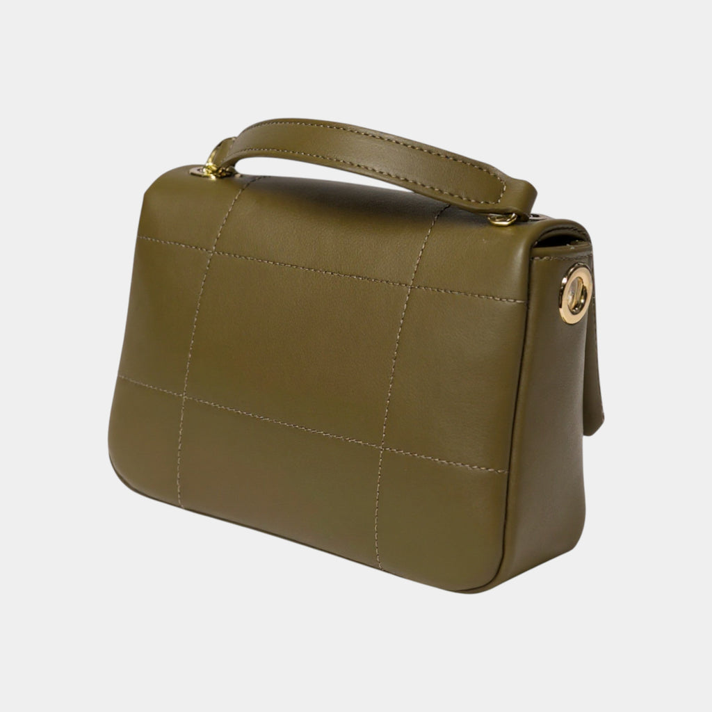 Avenue 67 Borsa Smooth in pelle - Oliva