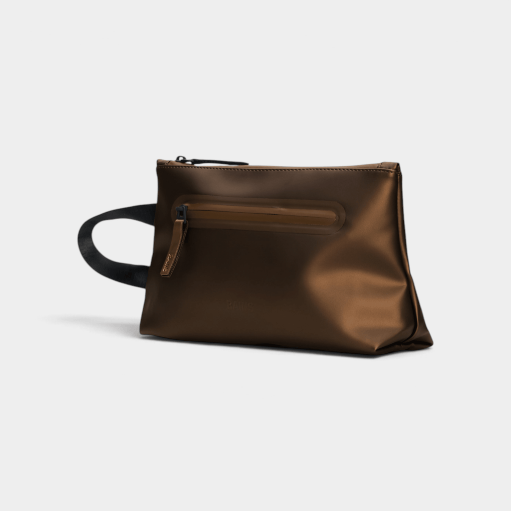 RAINS - Rains Beauty 2 Zip cosmetic - Bronzo/2 - Hubert Humangoods