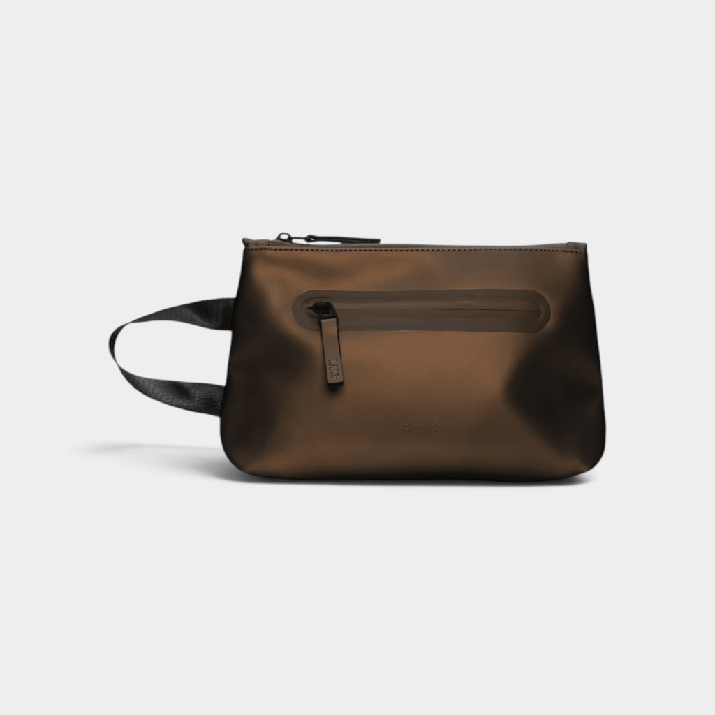 RAINS - Rains Beauty 2 Zip cosmetic - Bronzo/1 - Hubert Humangoods