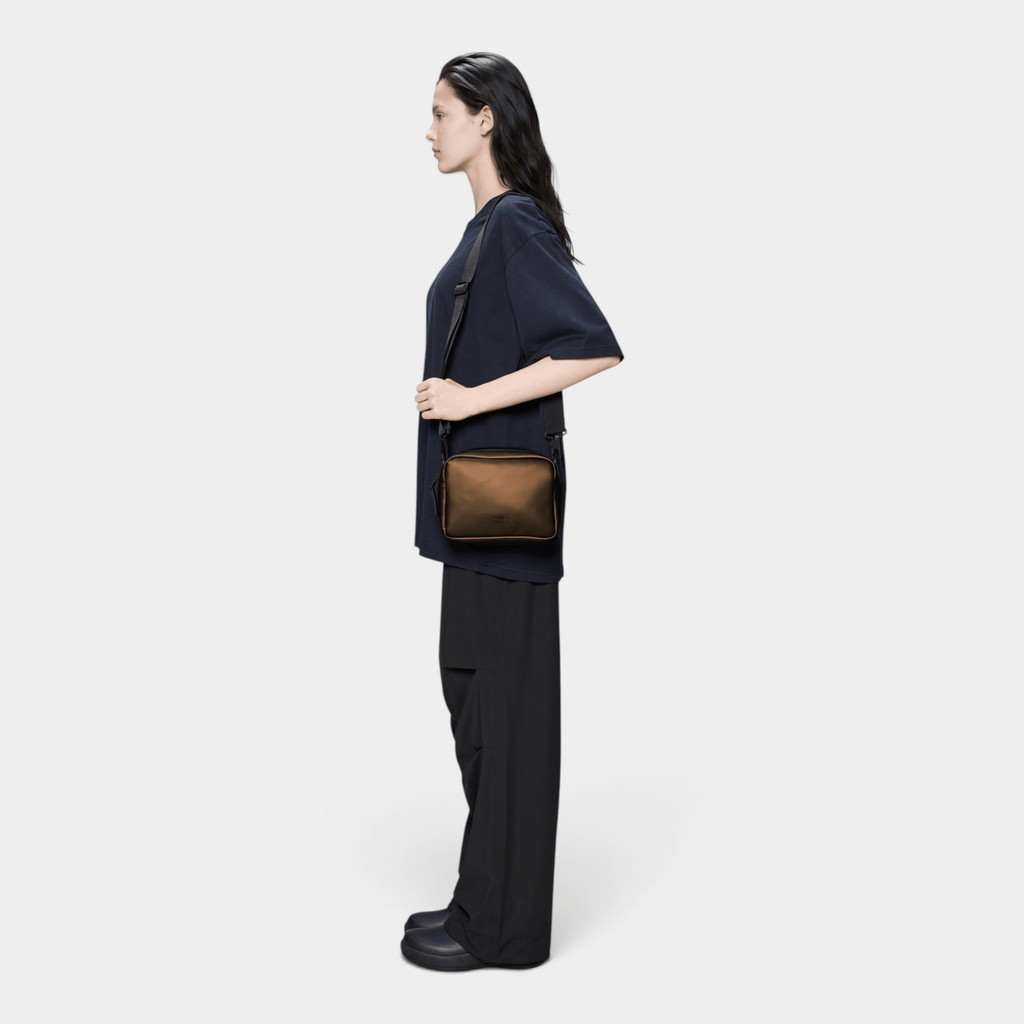 RAINS - Rains Borsa Box crossbody idrorepellente - Bronzo/3 - Hubert Humangoods
