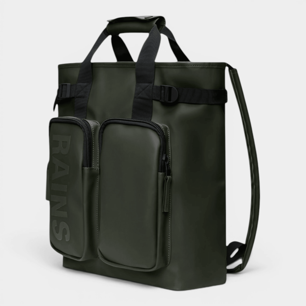 RAINS - Rains Borsa Texel tote Backpack - Verde/2 - Hubert Humangoods