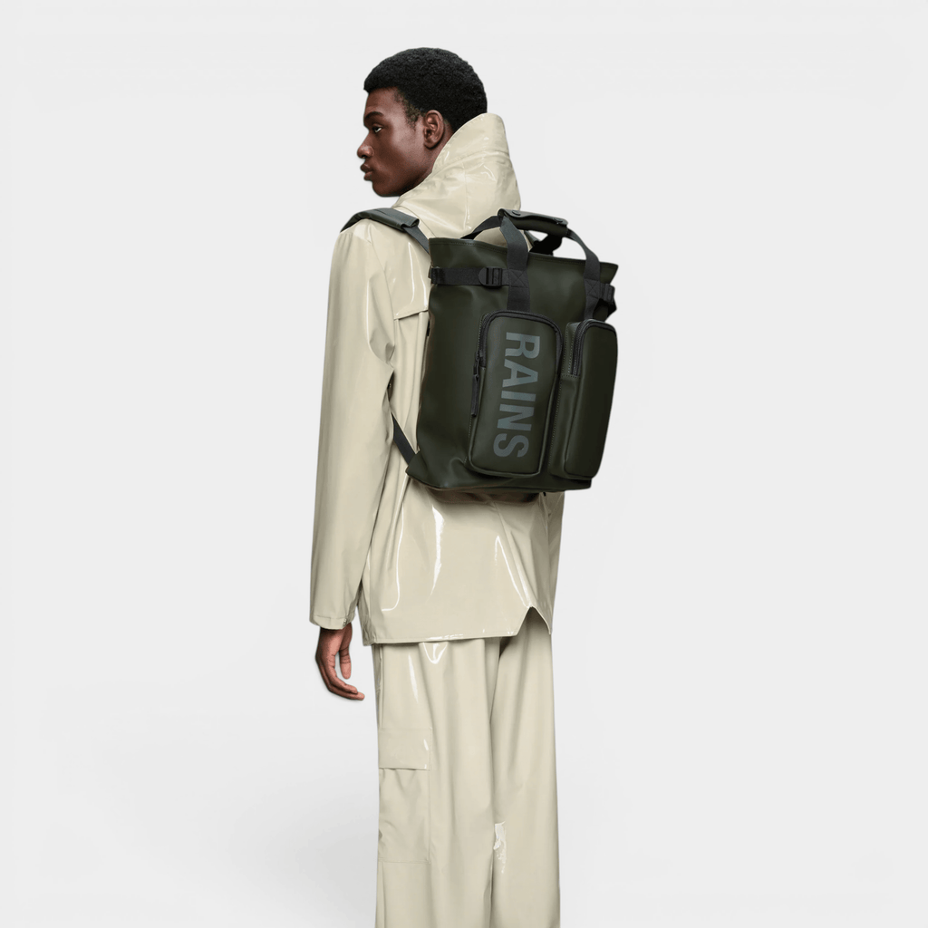 RAINS - Rains Borsa Texel tote Backpack - Verde/5 - Hubert Humangoods