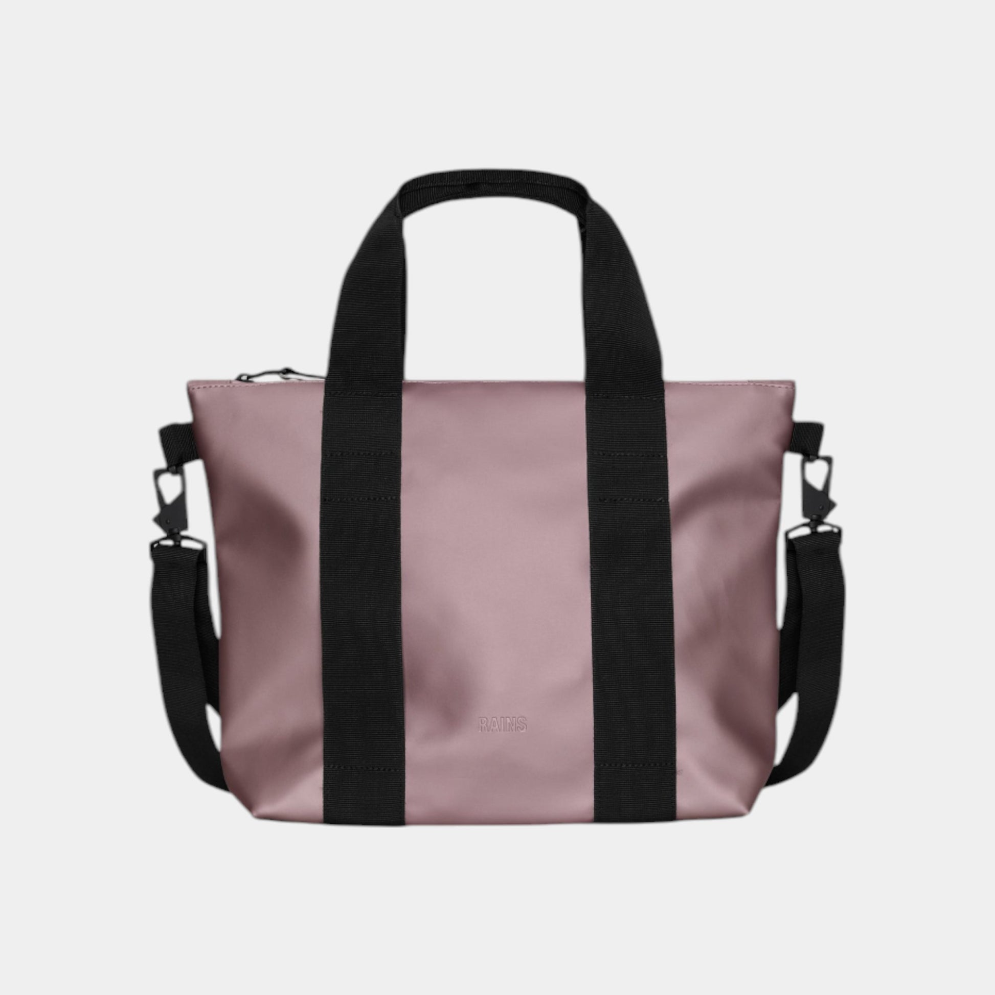 RAINS Rains Borsa Tote Bag Micro - Rosa Metallico - Hubert Humangoods