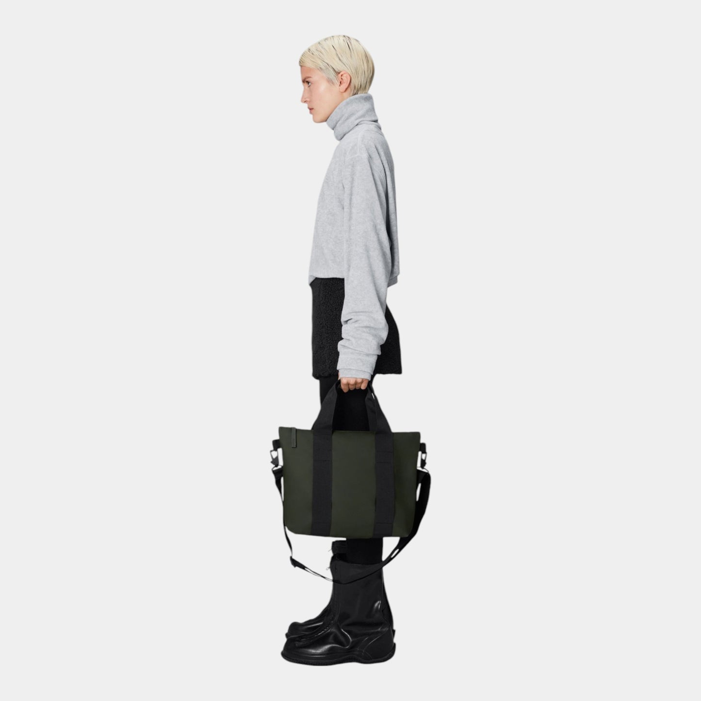 RAINS Rains Borsa Tote Bag Micro - Verde - Hubert Humangoods