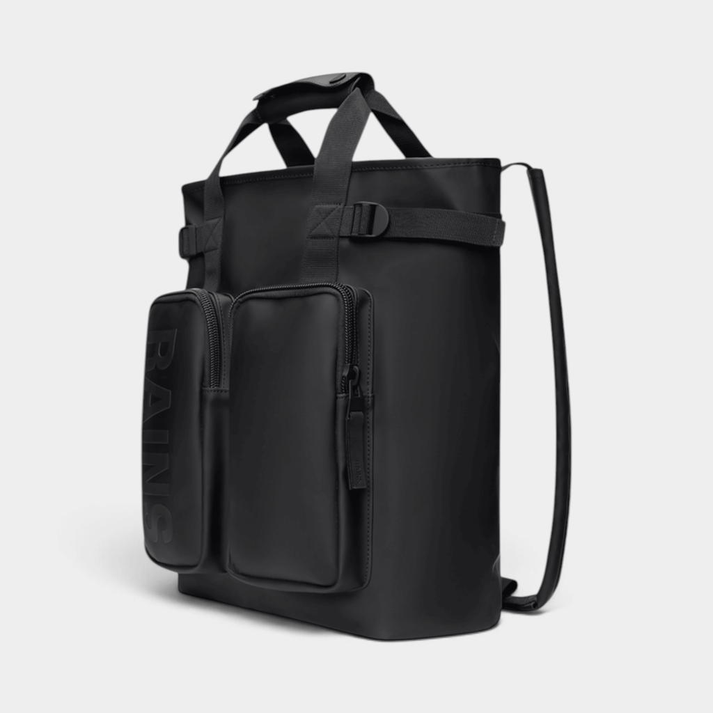 RAINS - Rains Borsa Zaino Texel tote - Nero/2 - Hubert Humangoods