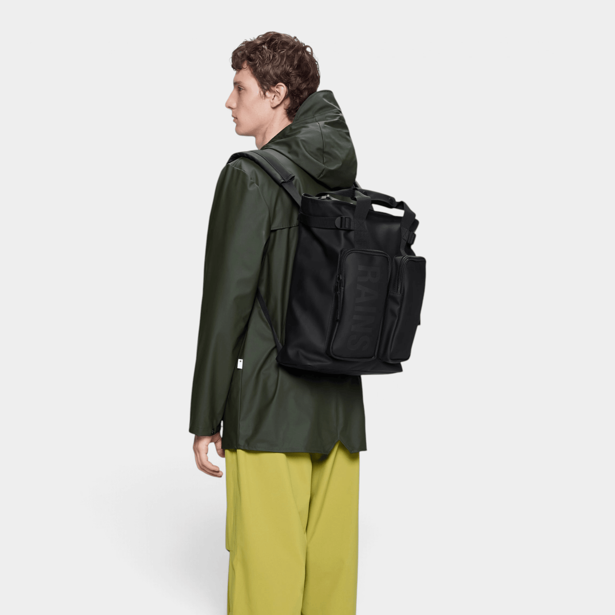 RAINS - Rains Borsa Zaino Texel tote - Nero/3 - Hubert Humangoods