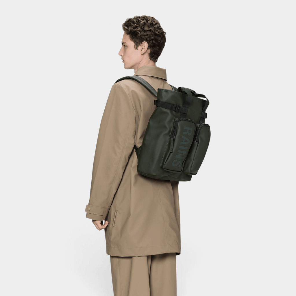 RAINS - Rains Borsa Zaino Texel tote - Verde/3 - Hubert Humangoods