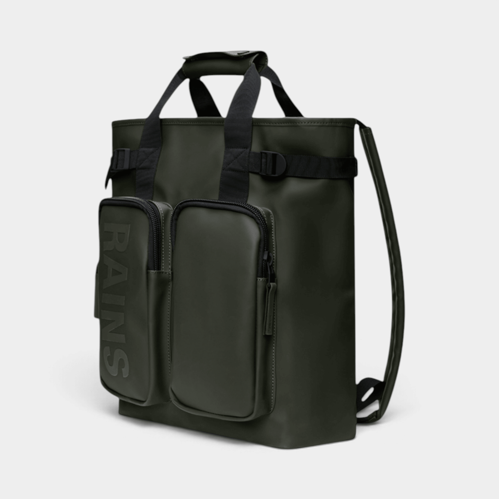 RAINS - Rains Borsa Zaino Texel tote - Verde/2 - Hubert Humangoods