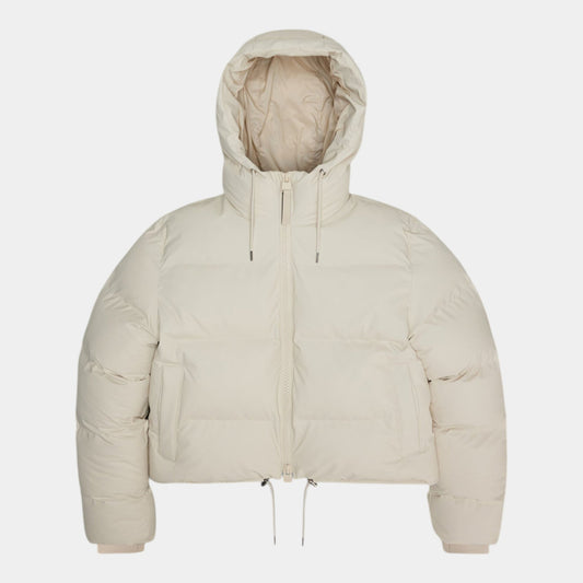 RAINS Rains giubbotto Alta Short Puffer - Panna - Hubert Humangoods