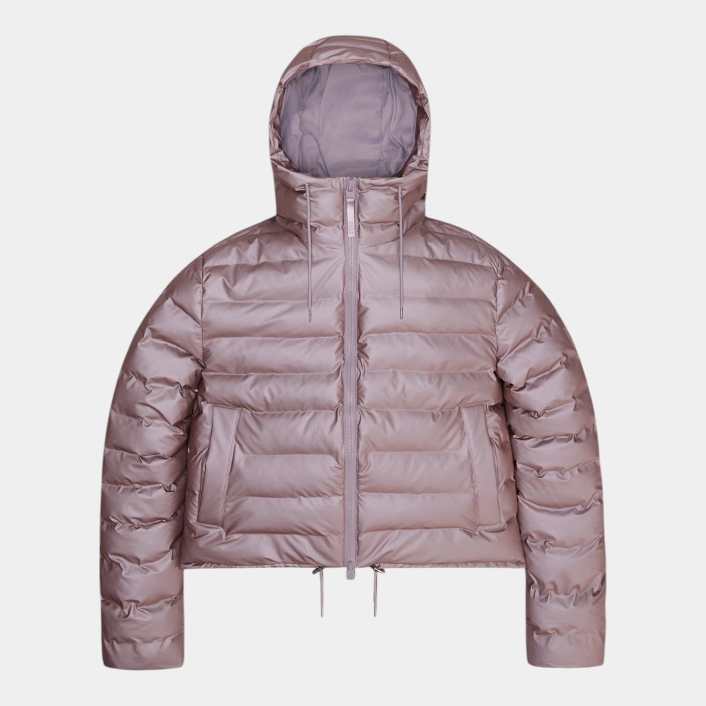 RAINS Rains giubbotto Lohja Short Puffer - Rosa Metallico - Hubert Humangoods