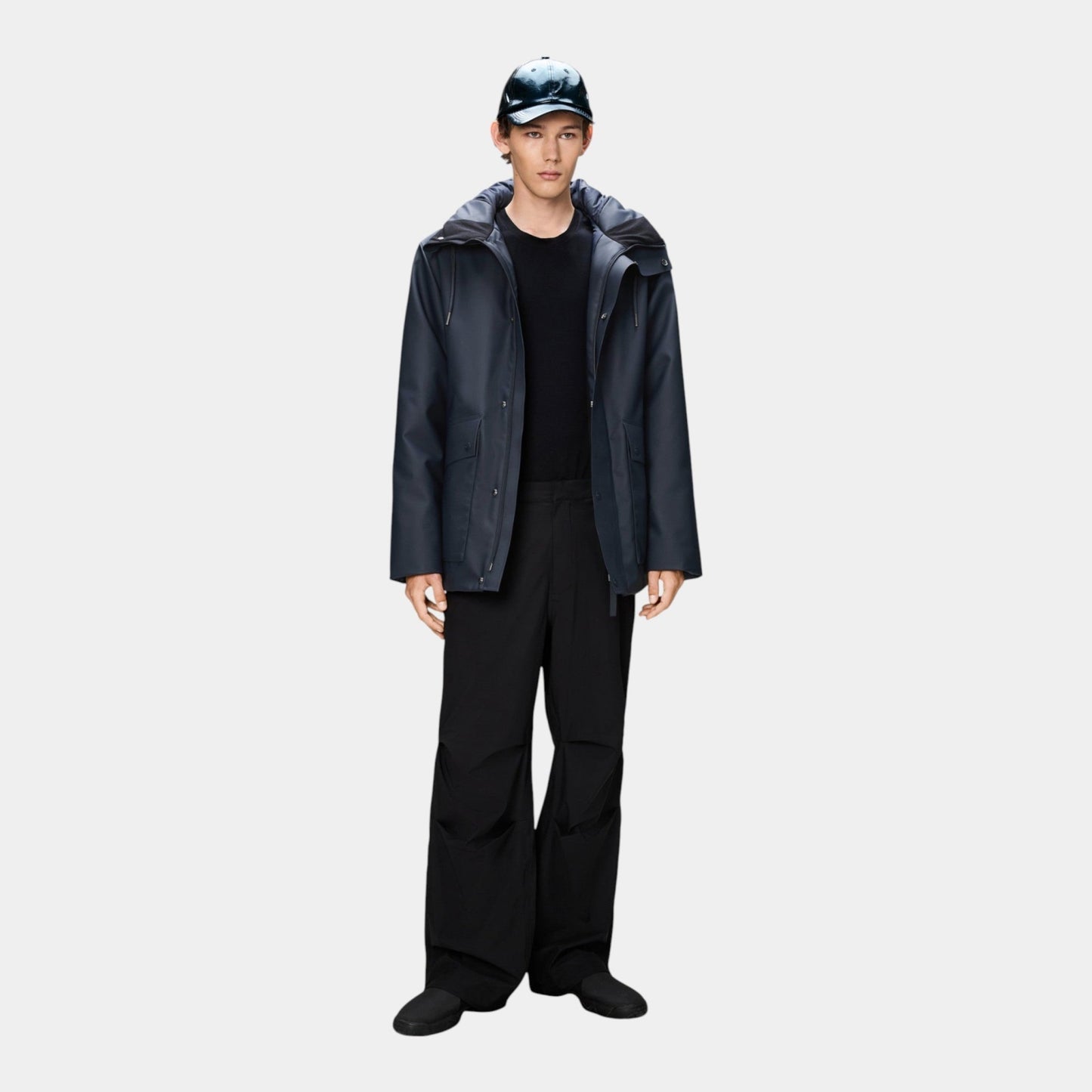 RAINS Rains Parka impermeabile - Blu - Hubert Humangoods