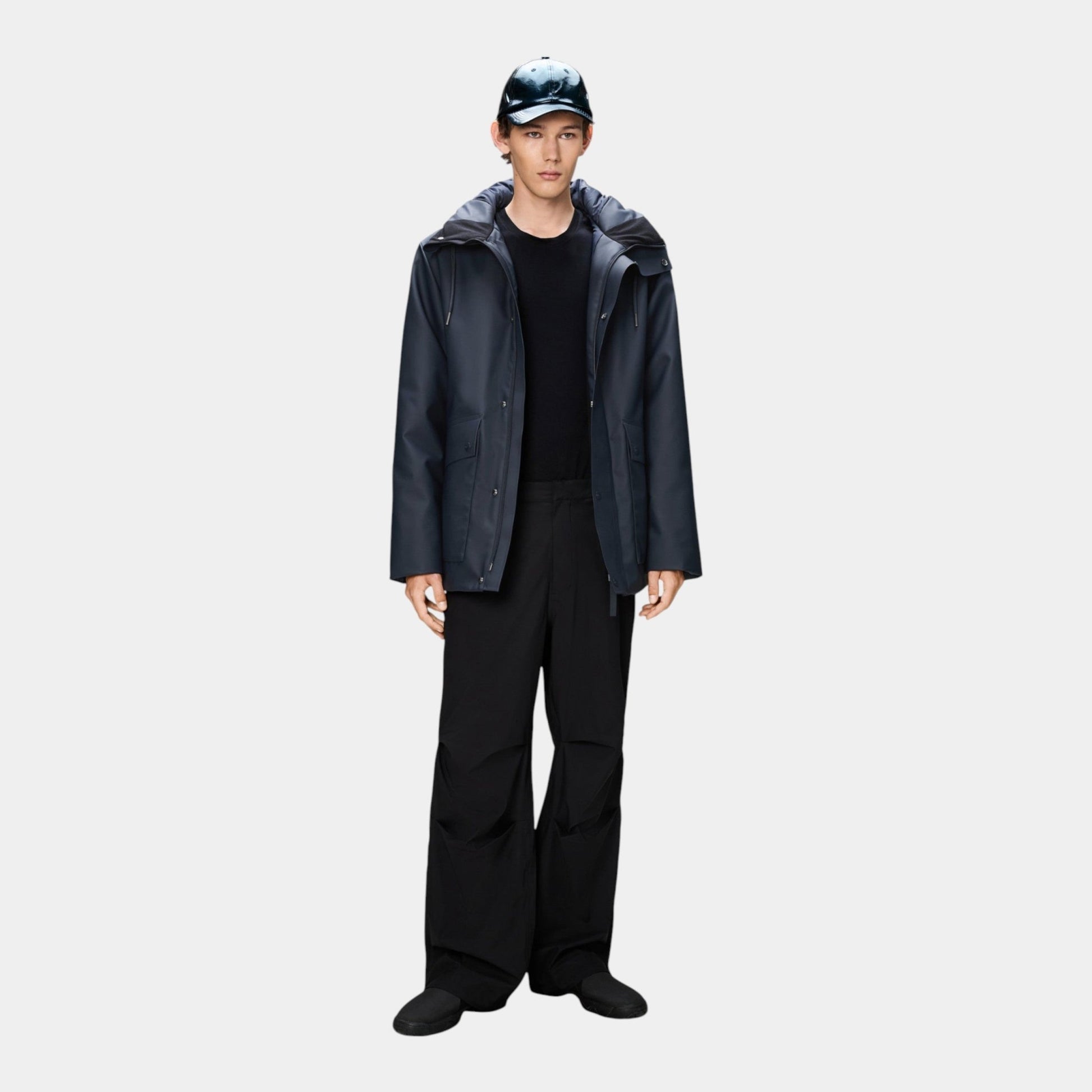 RAINS Rains Parka impermeabile - Blu - Hubert Humangoods