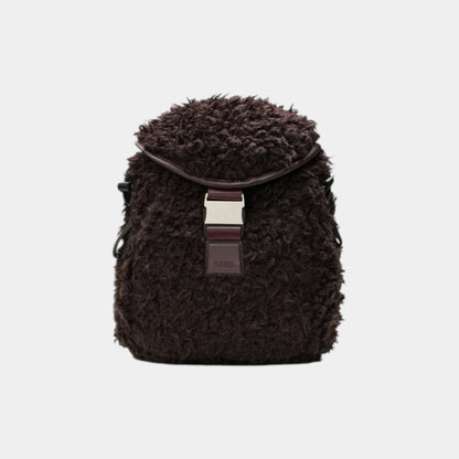 RAINS Rains Zainetto in Pile Valera - Bordeaux - Hubert Humangoods