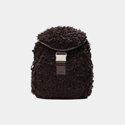 RAINS Rains Zainetto in Pile Valera - Bordeaux - Hubert Humangoods