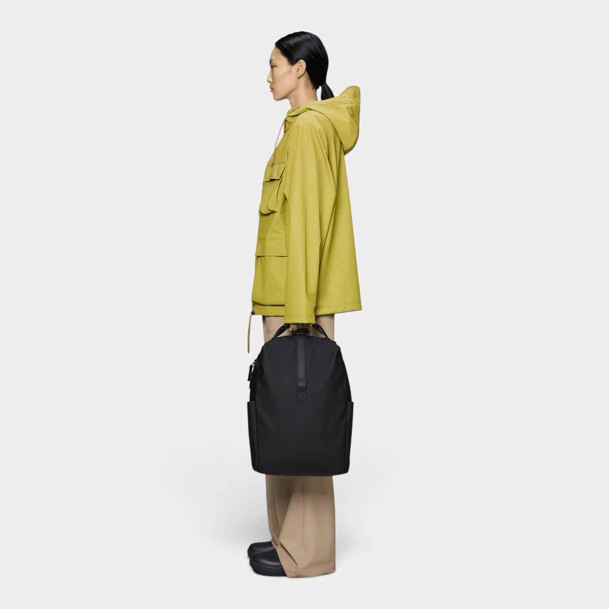 RAINS - Rains Zaino Clip Front idrorepellente - Nero/4 - Hubert Humangoods