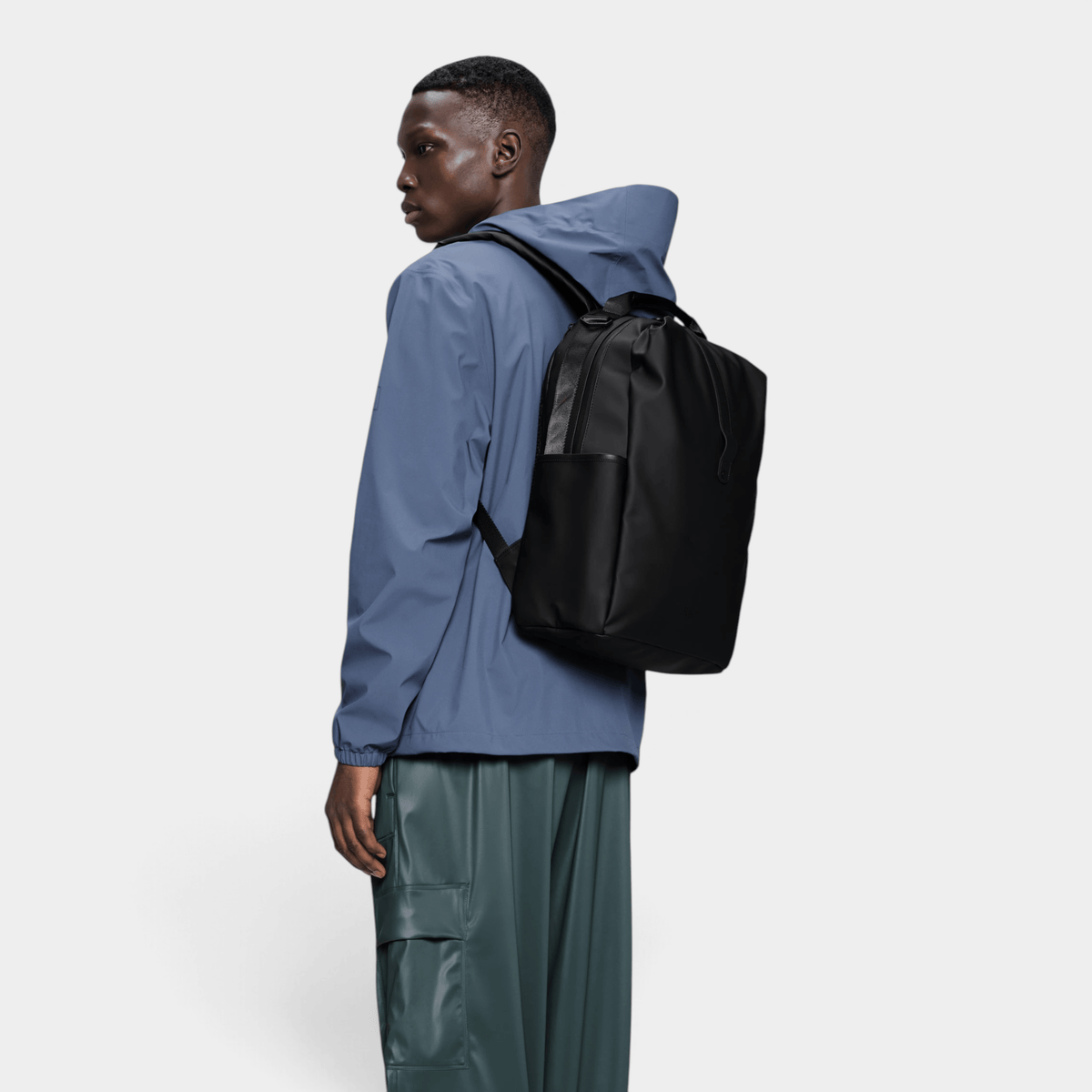 RAINS - Rains Zaino Clip Front idrorepellente - Nero/3 - Hubert Humangoods