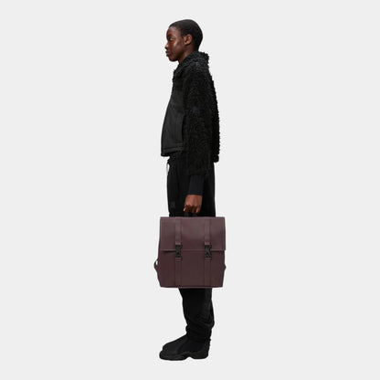 RAINS Rains Zaino MSN Bag mini - Bordeaux - Hubert Humangoods